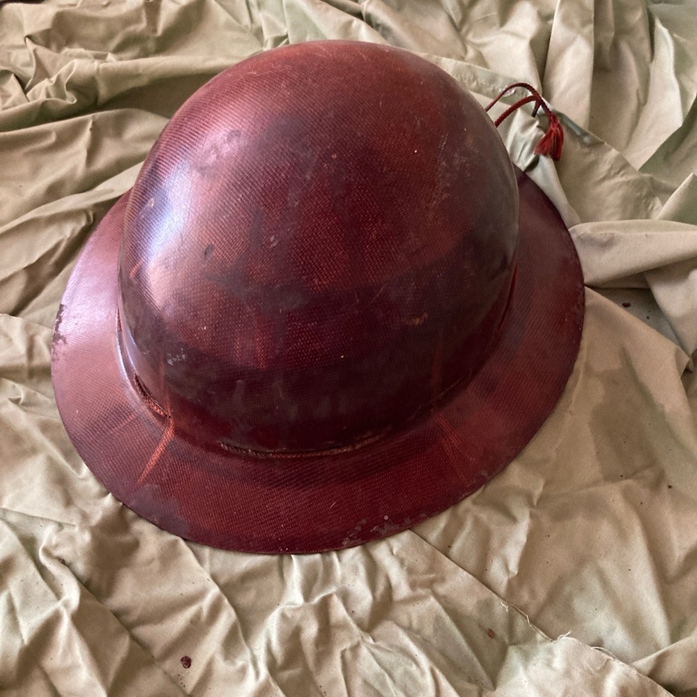 Vintage Fiberglass Lineman’s Helmet
